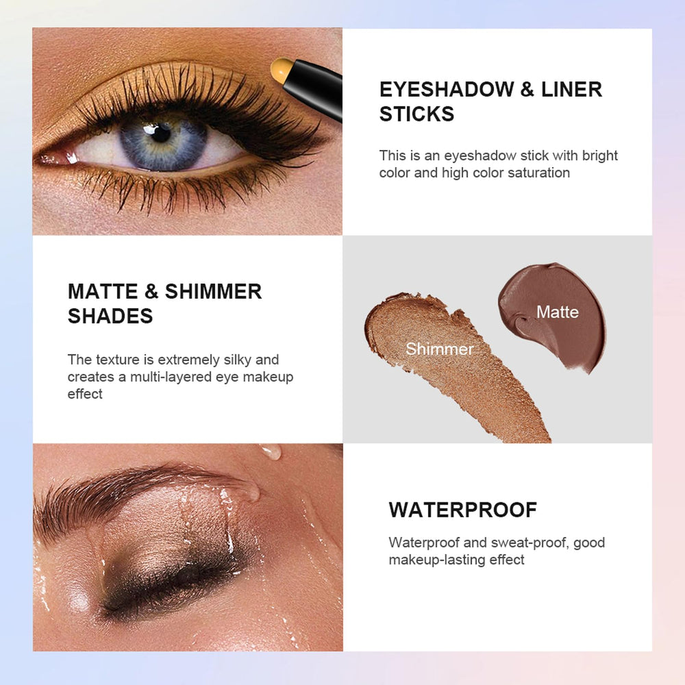 Chifure Eyeshadow Stick crease-proof formula for lasting lids