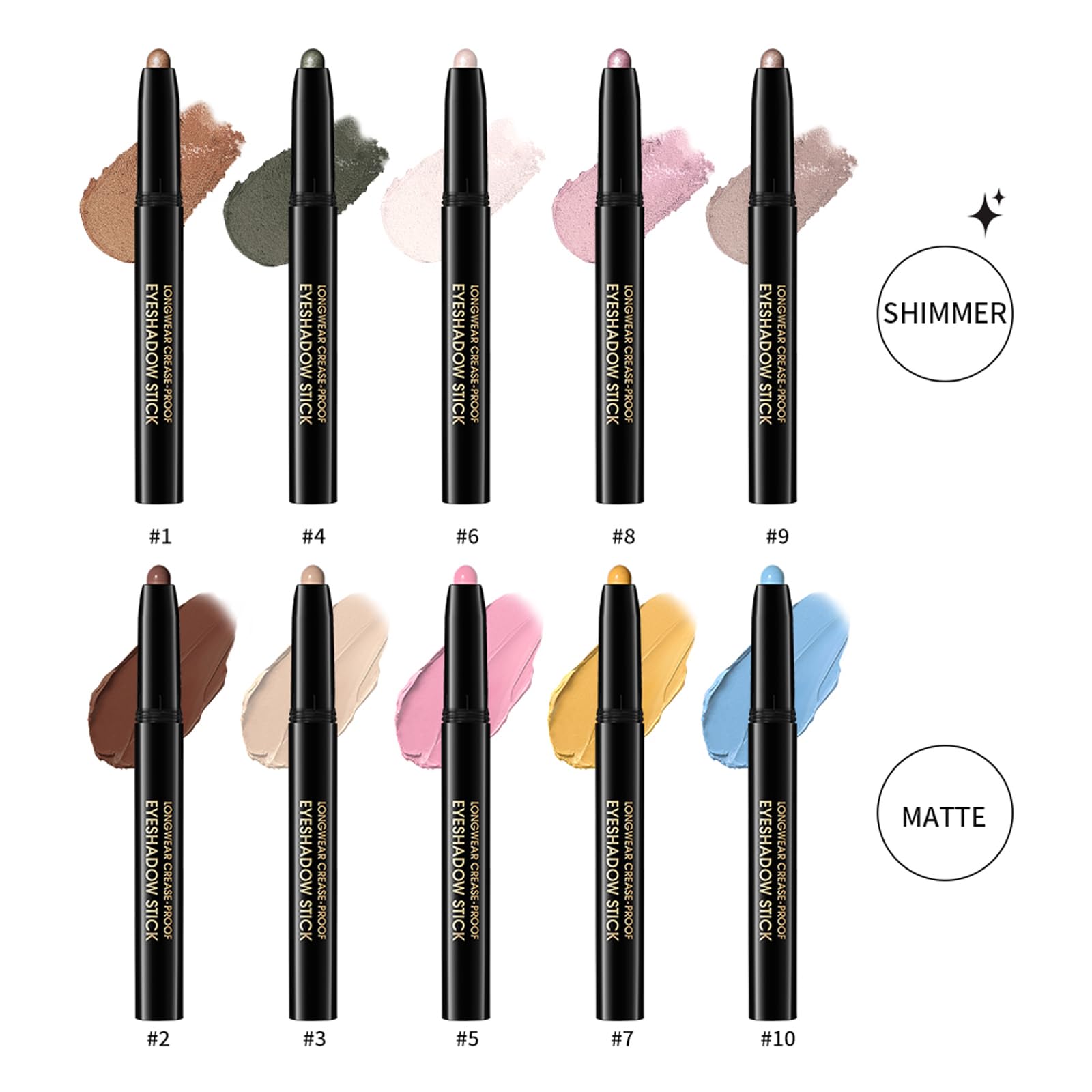Chifure Eyeshadow Stick quick-application design lets you create instant eye looks.