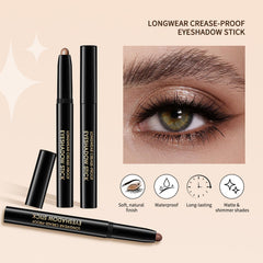 Chifure Eyeshadow Stick shimmer and matte colors for versatile styles