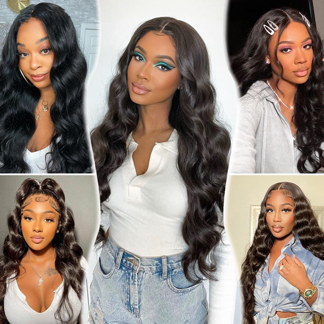 Chikamlty 28inch body wave bundle showcasing natural fall and movement