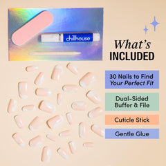 Chillhouse Chill Tips dual-sided buffer and file for smooth shaping and prep.
