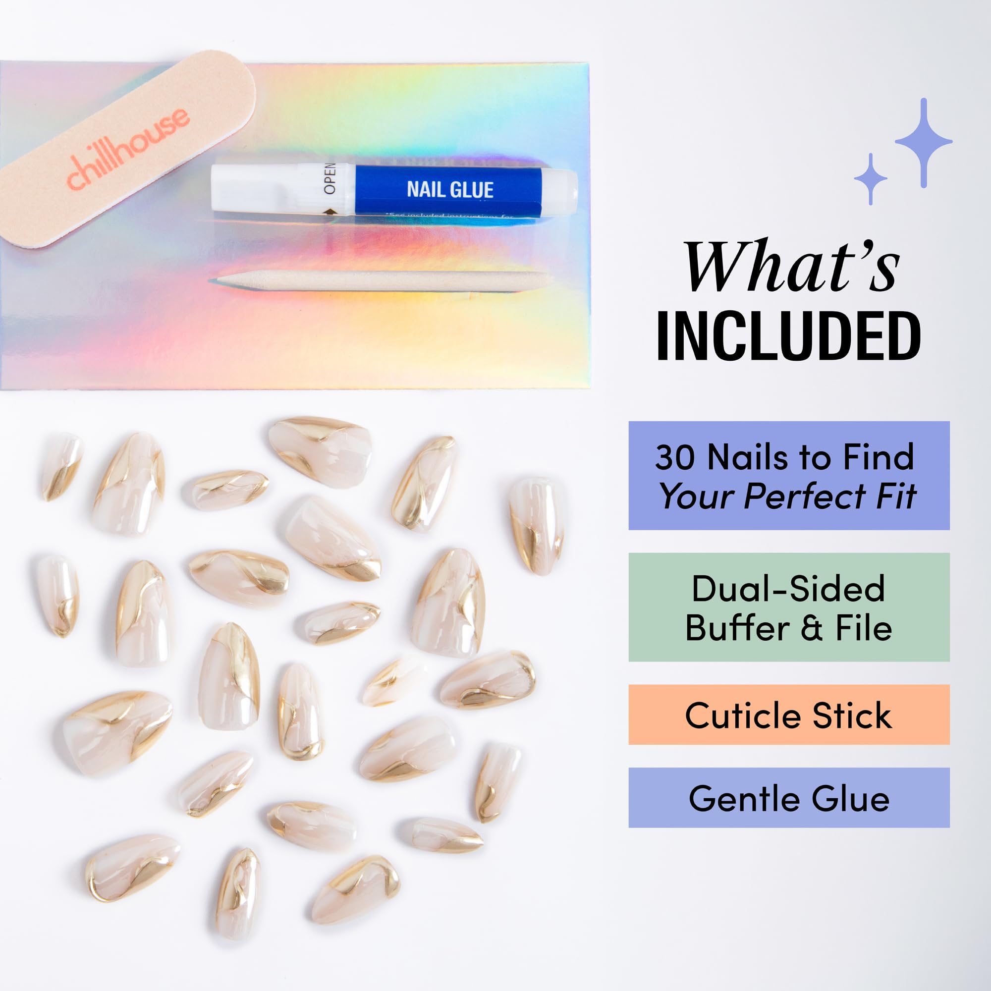 Chillhouse Chill Tips Cuticle Stick assists precise nail prep
