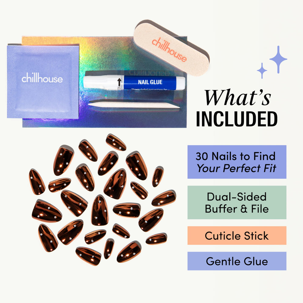 Chillhouse cuticle-stick image shows precise prep for strong adhesion.