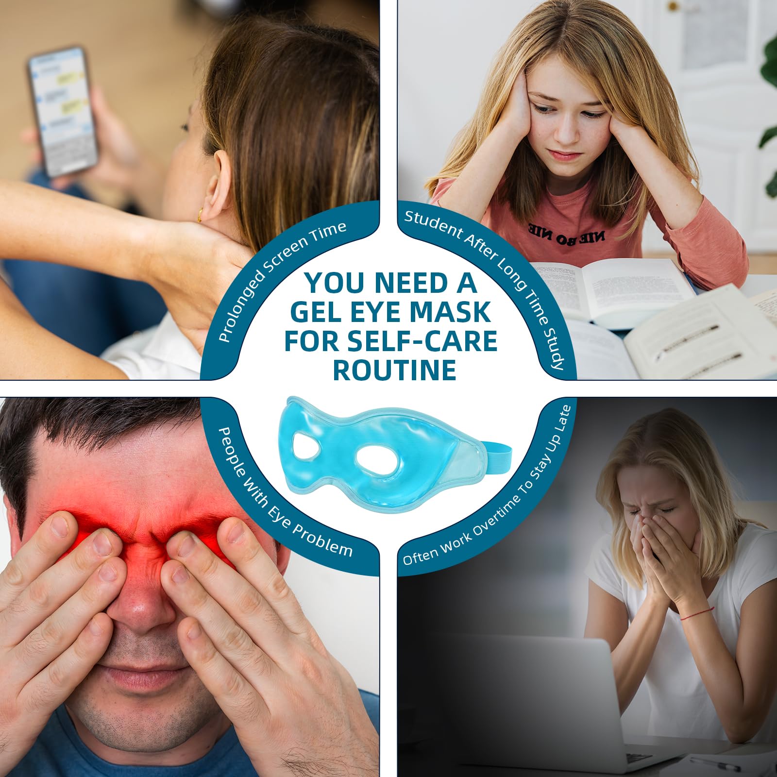 Chillojos eye-care on the go with reusable gel cooling relief