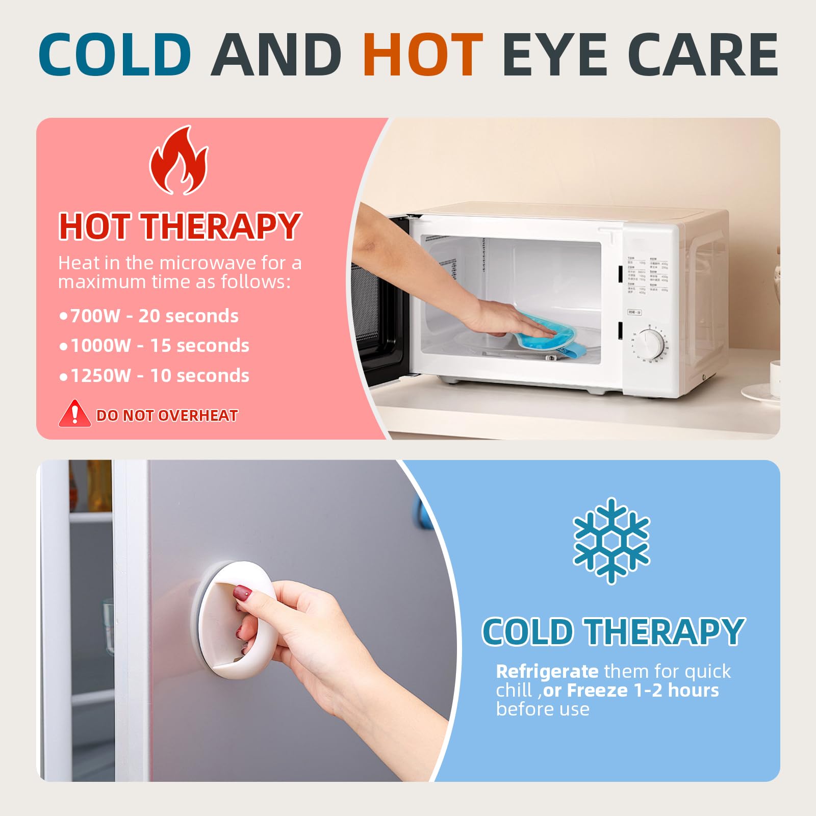 Chillojos microwave/freezer-friendly eye mask for versatile use