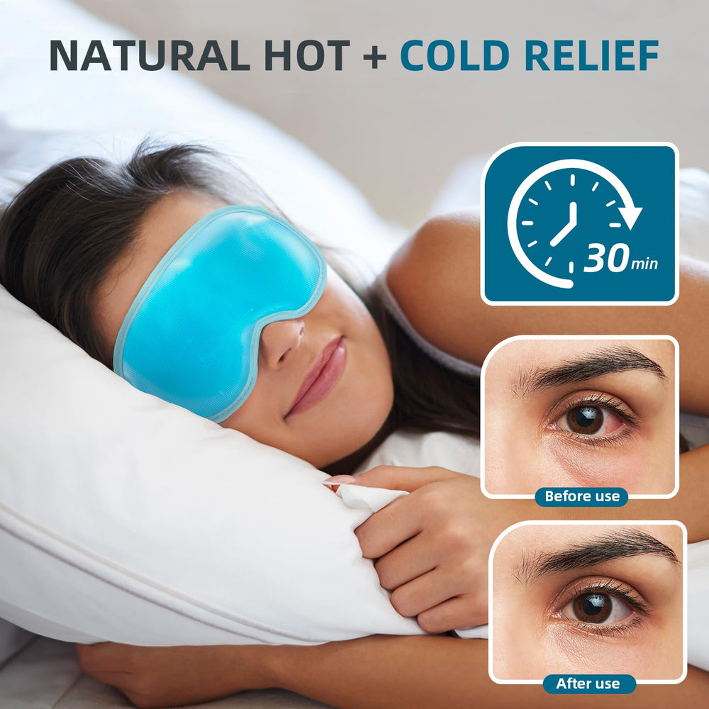 Chillojos soft plush fabric eye mask provides gentle fit and comfortable wear