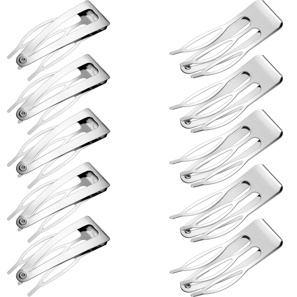 Chinco double grip clip closeup showing secure hold for different hair types.