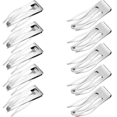 Chinco double grip clip closeup showing secure hold for different hair types.