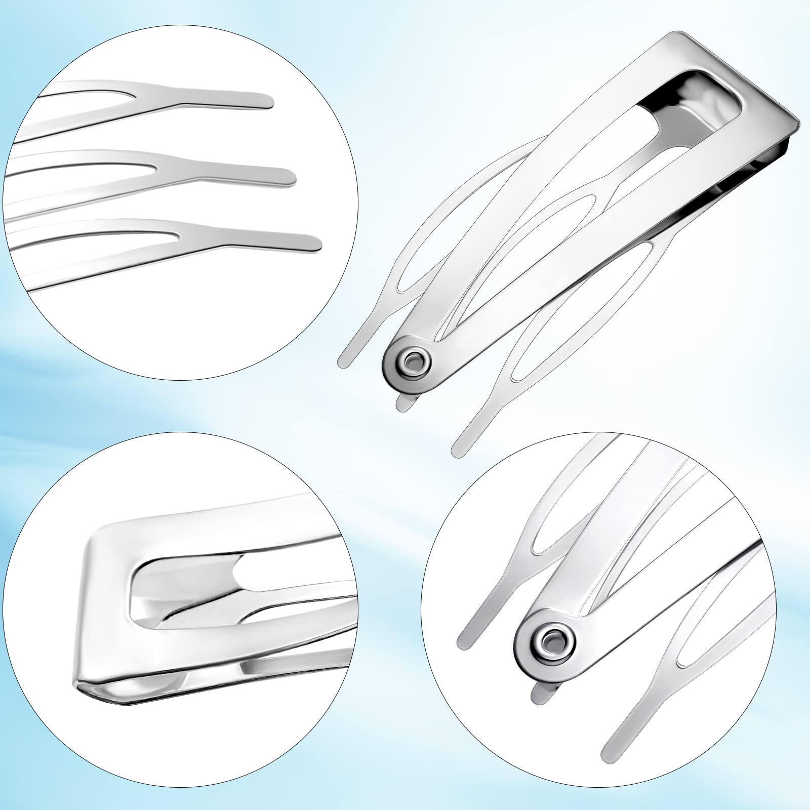Chinco metal snap clip in use for everyday ponytails and quick updos.