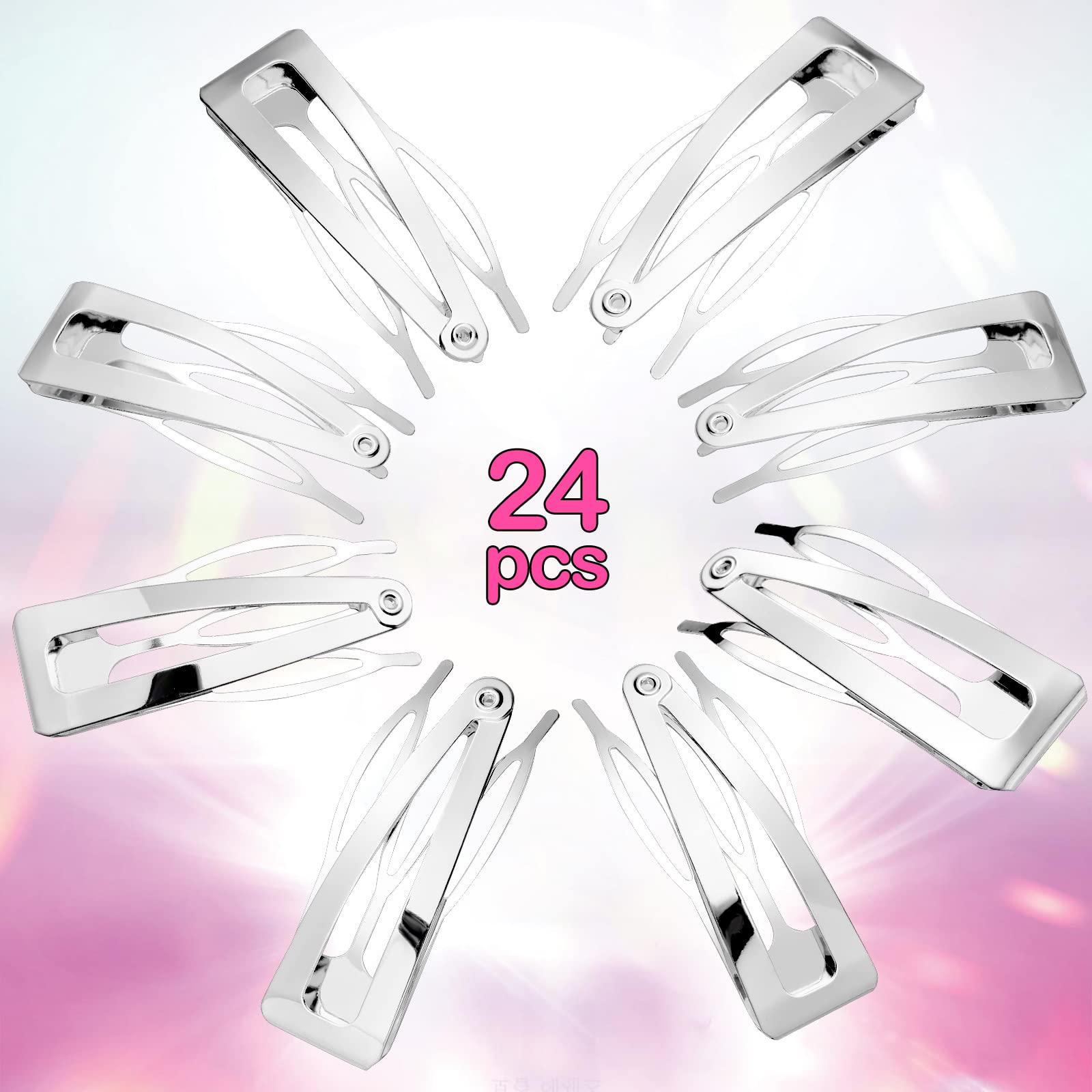 Chinco durable silver hair clip highlighting lightweight, smooth surface for gentle styling.