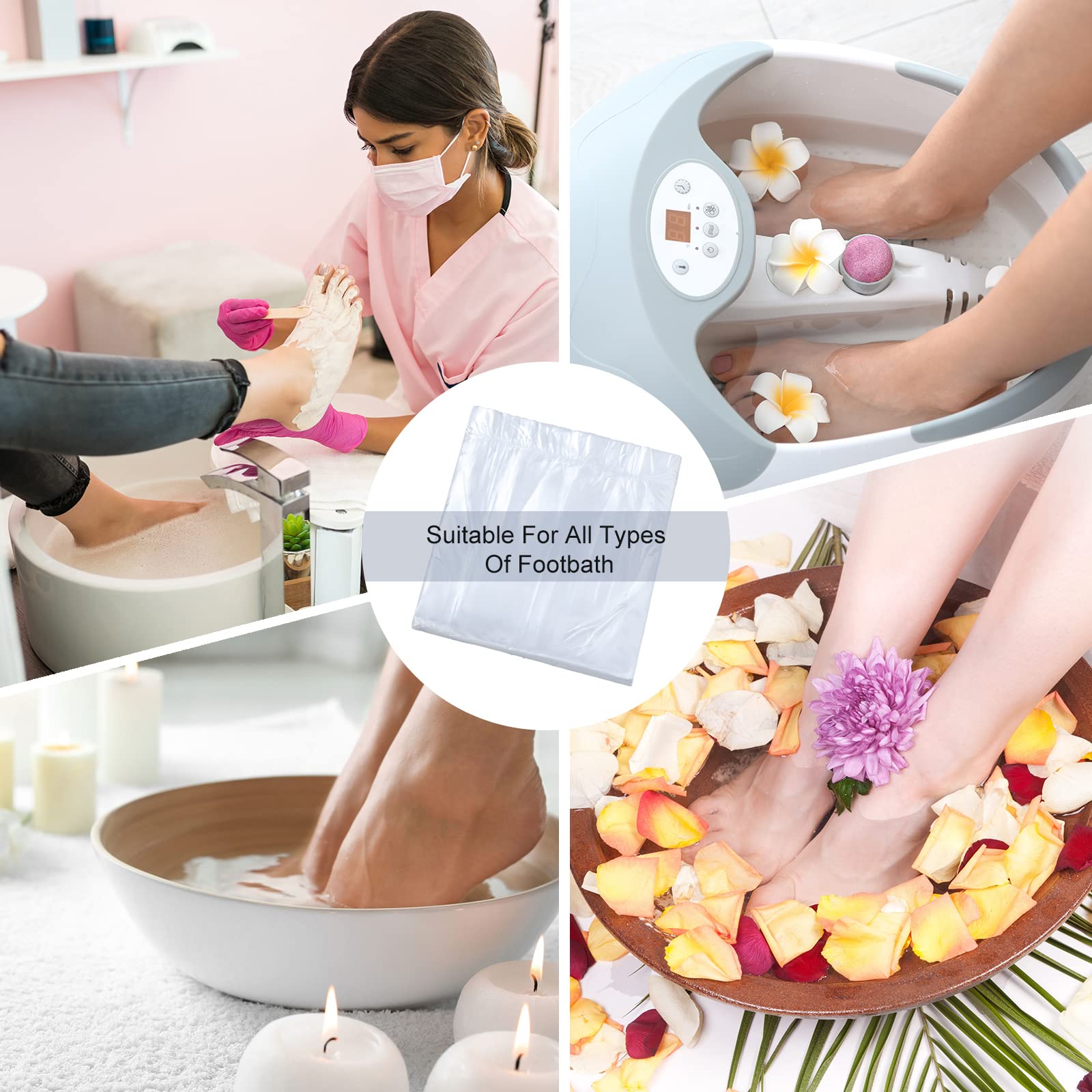 Chinco spa-salon home-use liner creates a clean bathing environment