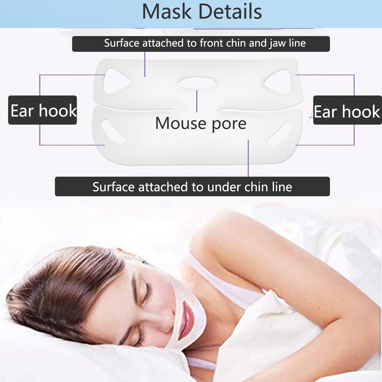 Chinology sleep mask for face and neck during rest