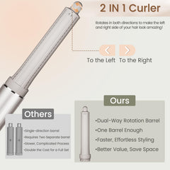 Chivixe dual-direction curling enables versatile, balanced waves in minutes.