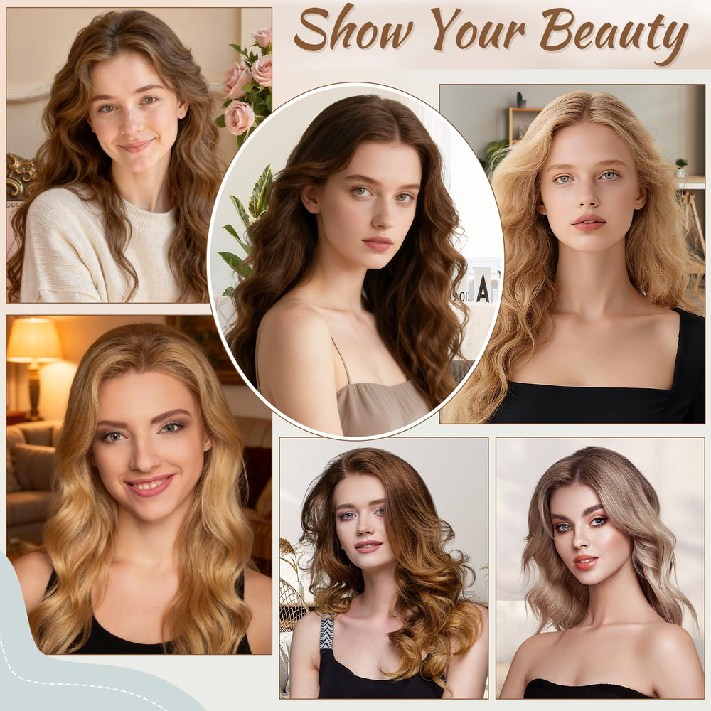 Chivixe hair wrap demo illustrates gentle auto-wrap curling for smooth strands.