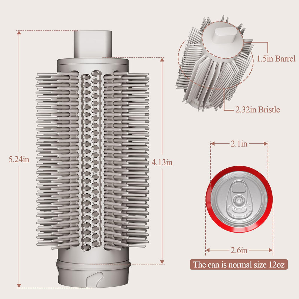 Chivixe Round Brush Attachment portable-travel-ready design supports styling anywhere