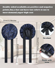 CHLINS double-layer satin cap interior view highlights breathable fabric