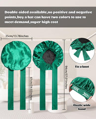 CHLINS satin bonnet double-layer inside view demonstrates reversible design and durability.