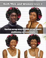 CHLINS satin bonnet soft breathable fabric feels silky and comfortable