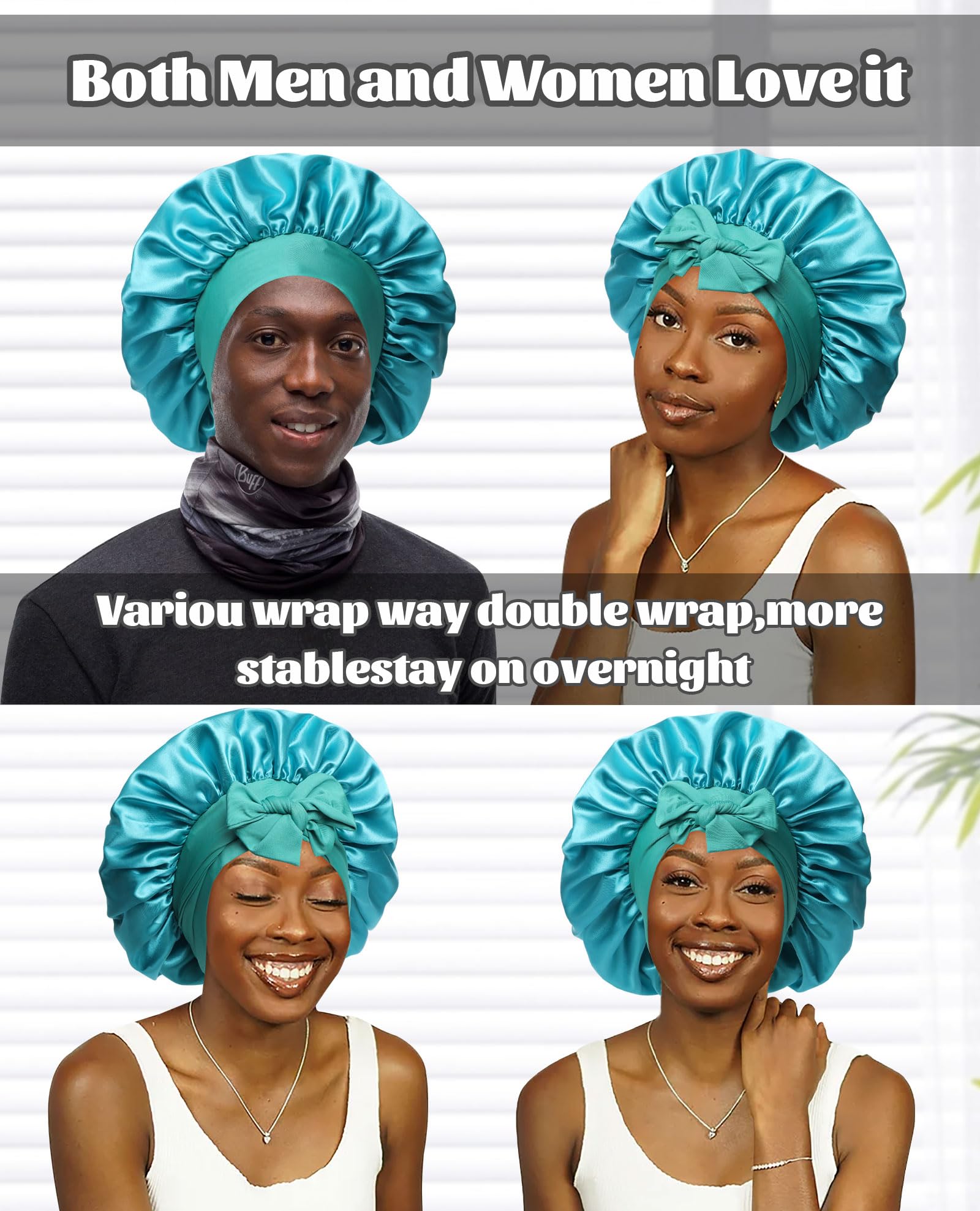 CHLINS Satin Bonnet soft fabric closeup highlights breathable, lightweight comfort