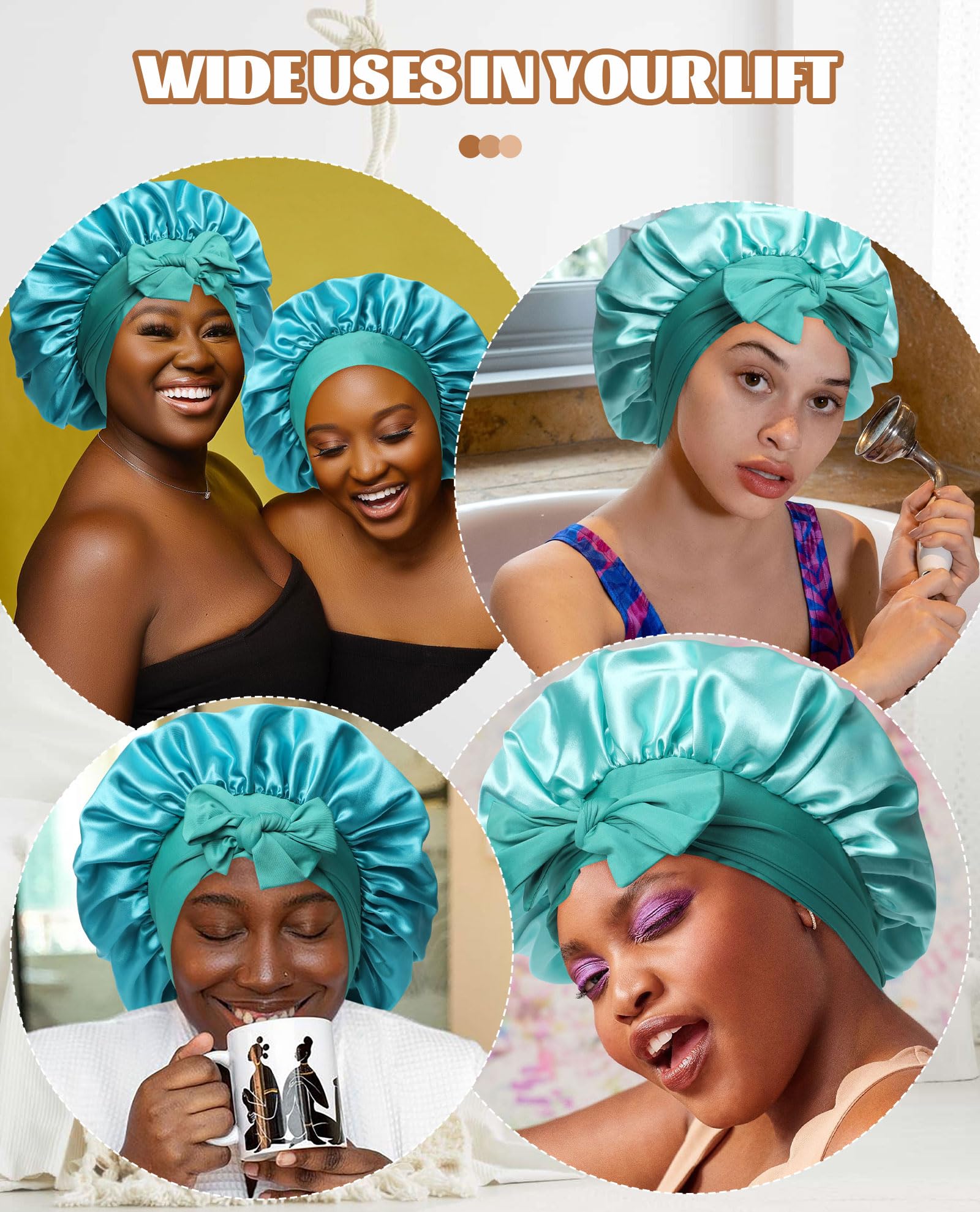 CHLINS Satin Bonnet travel-pack ready for on-the-go lifestyle