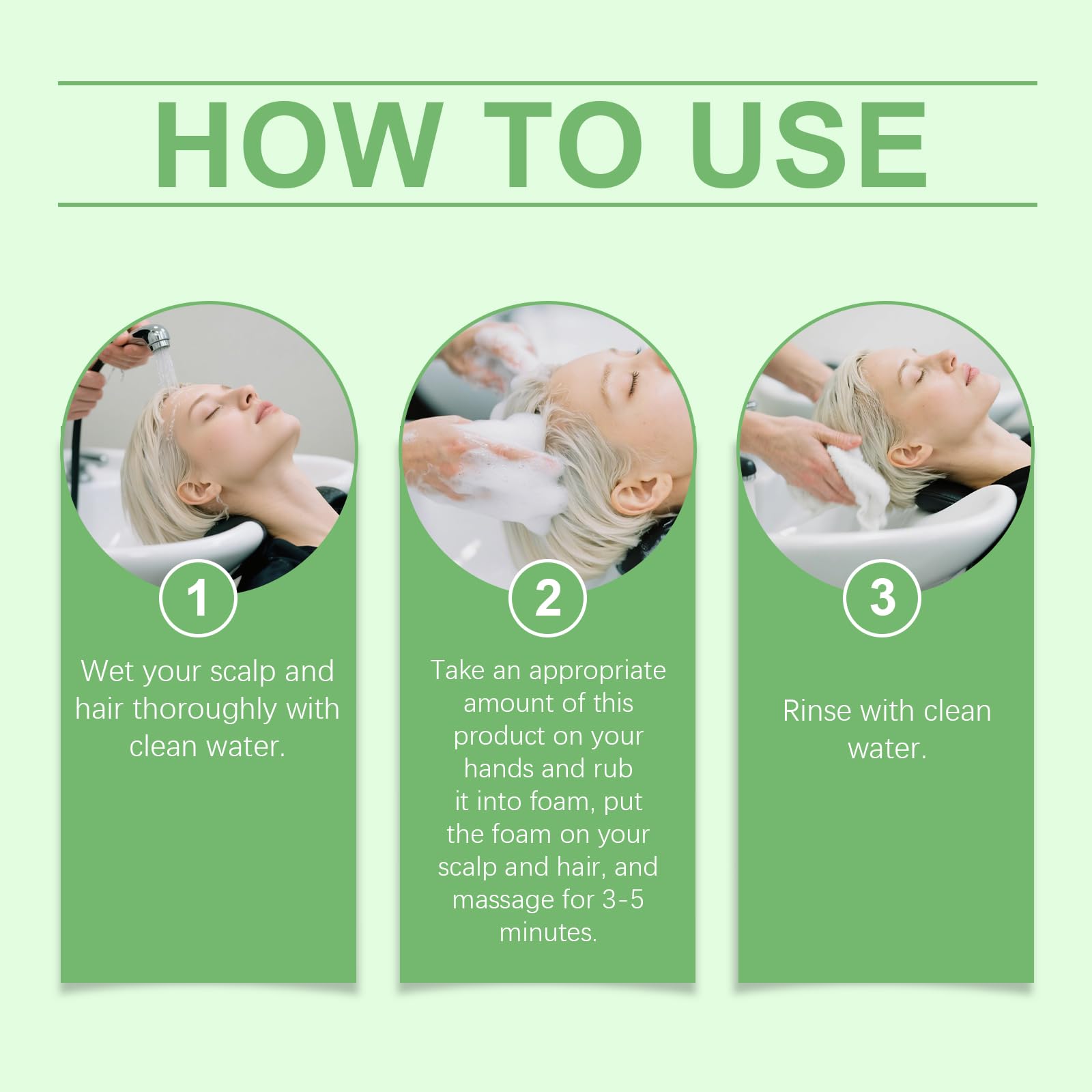ChLNDalin Rosemary Shampoo foam demonstrates gentle cleansing ideal for daily use.