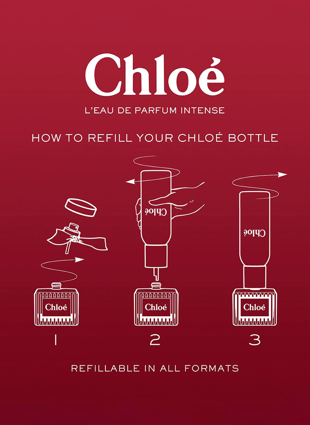 Chloé L'Eau de Parfum Intense refillable bottle highlights sustainable luxury