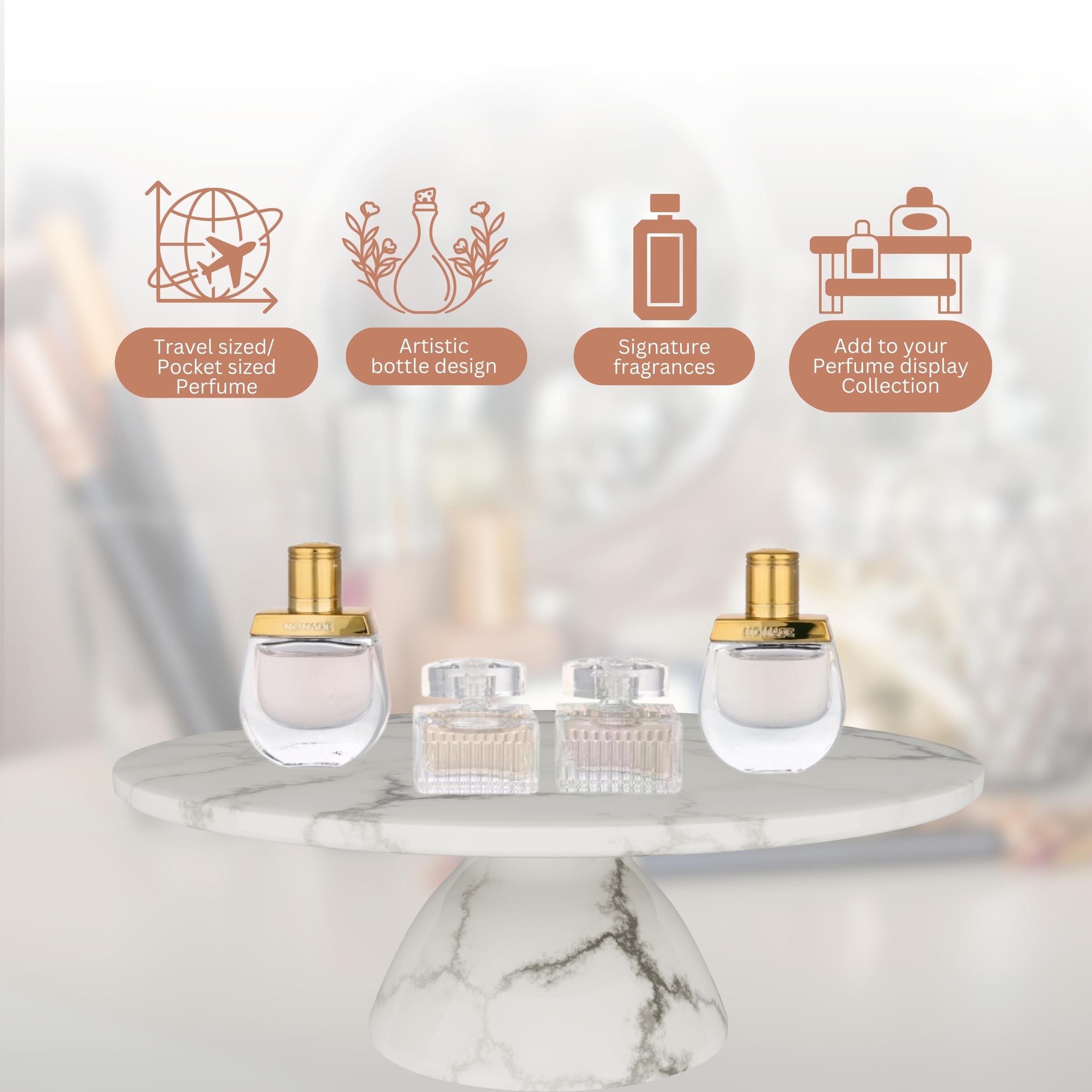 Chloé mini-set EDP bottle—classic Chloé signature with powdery floral notes.