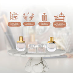 Chloé mini-set EDP bottle—classic Chloé signature with powdery floral notes.