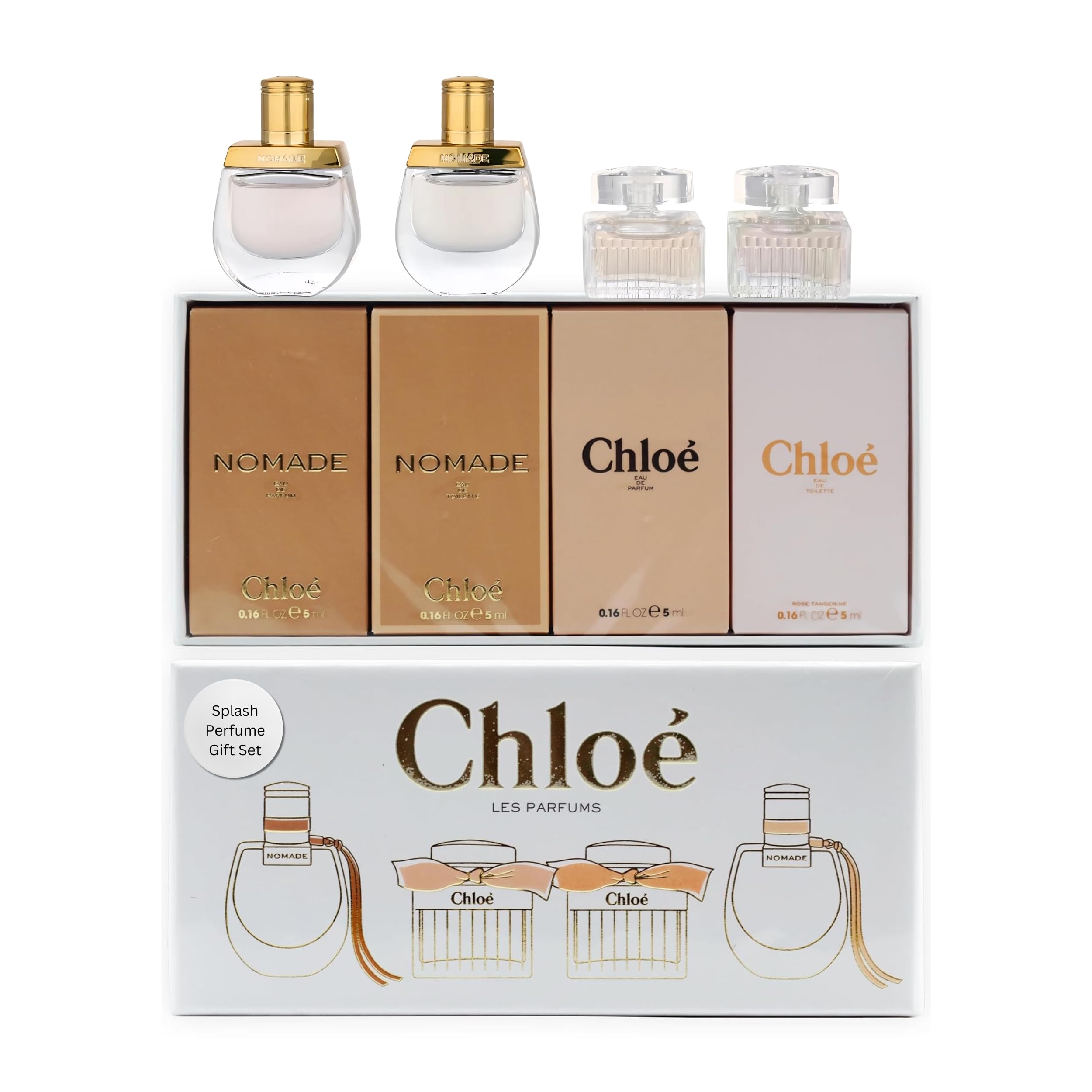 Chloé mini-set Nomade EDT bottle—travel-friendly fragrance sample for on-the-go.