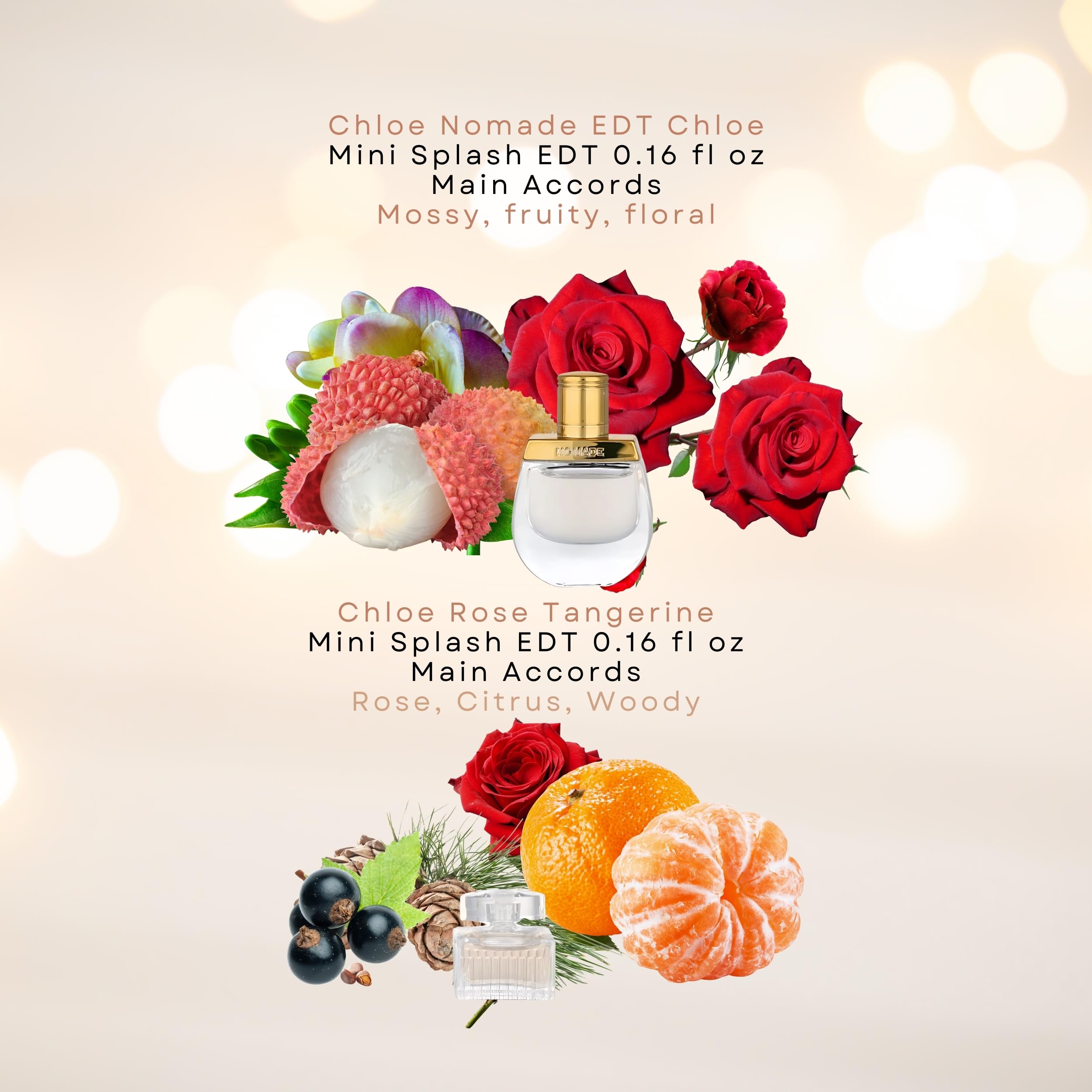 Chloé mini-set Rose Tangerine EDT bottle—bright citrus and floral blend for daytime.