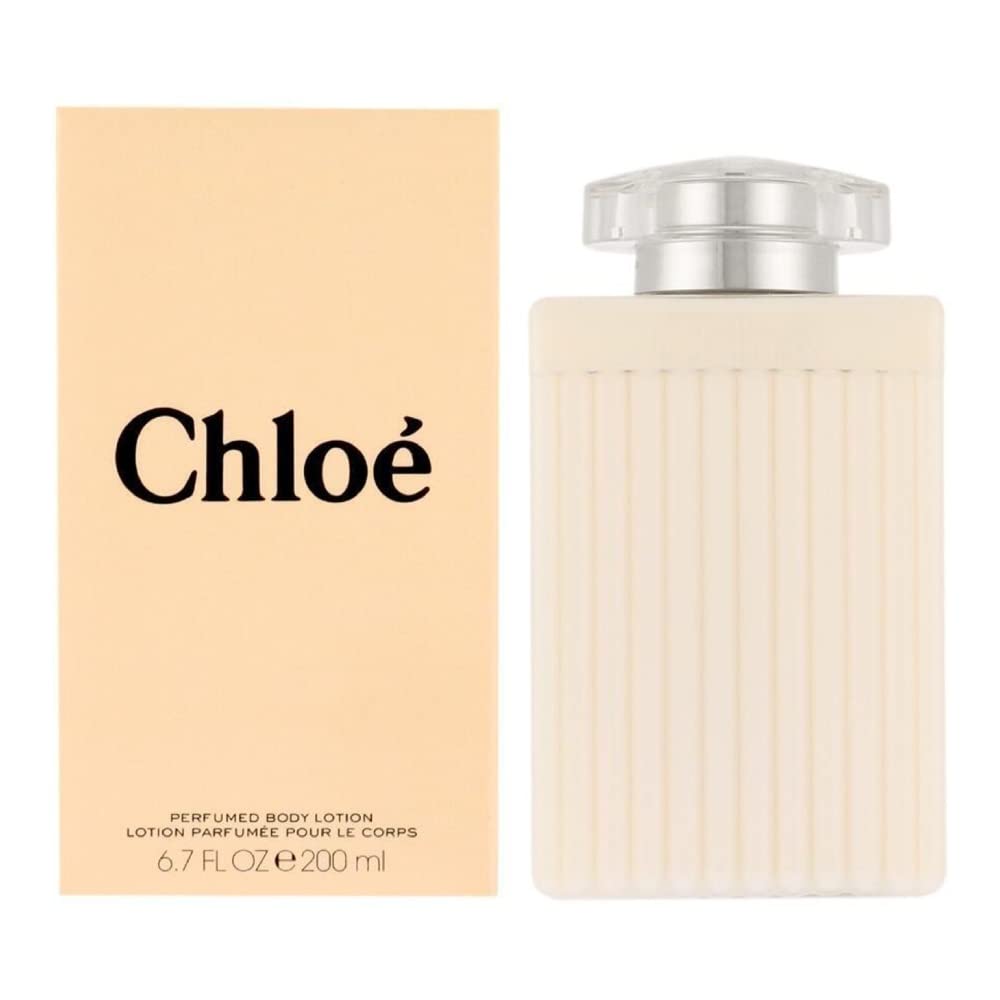 Chloé perfumed body lotion application demonstrates smooth skin and long-lasting fragrance.