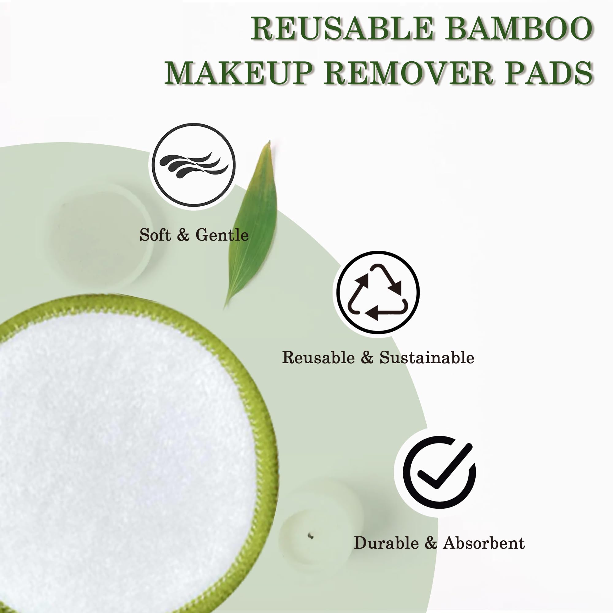 Chloven bamboo rounds color-coded set for organized skincare routines.