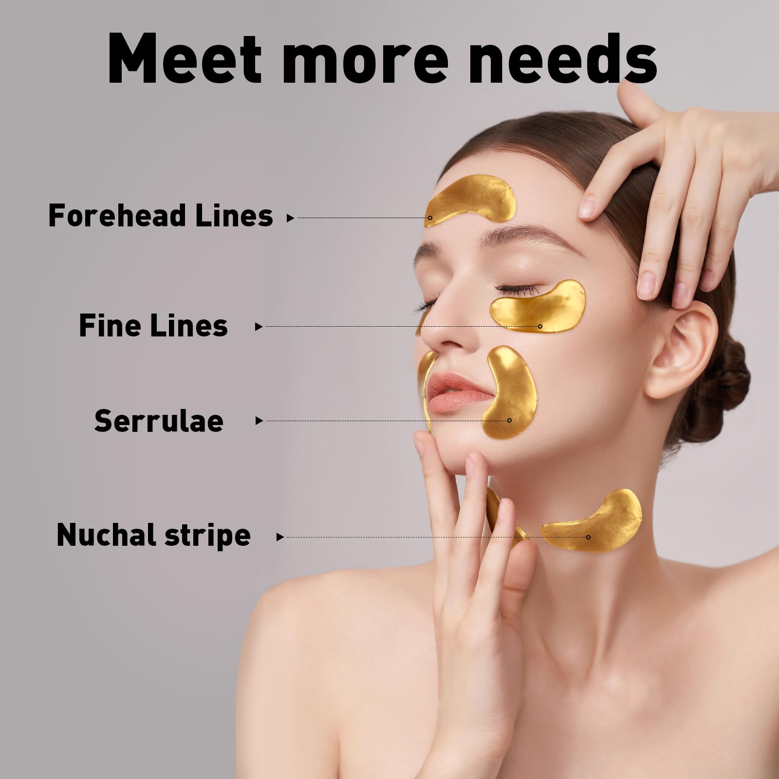 CHMI dark circles near-eye area with patch application for relief.