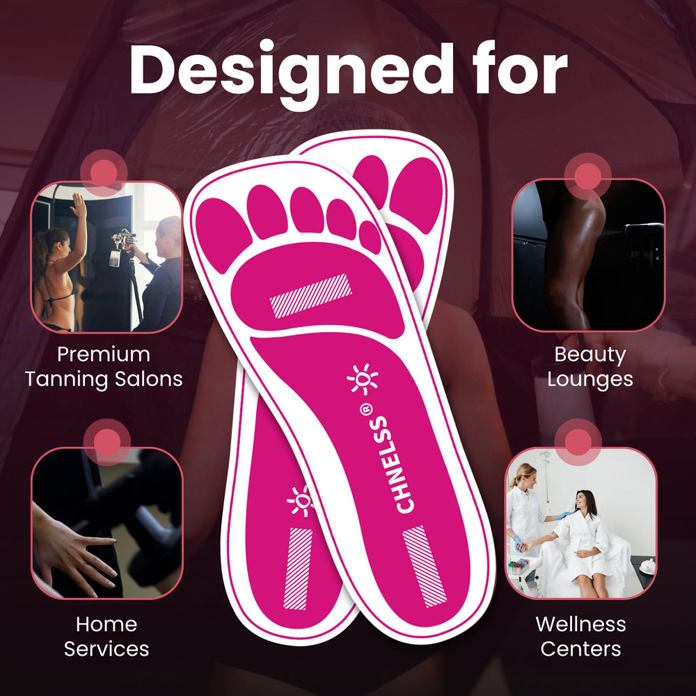 CHNELSS Pink Feet Pads help reduce slip risk on wet salon floors.