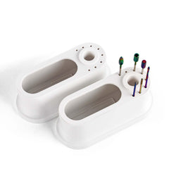 CHOOSE-IT ABS desktop storage shown on a workspace keeps tools within easy reach.