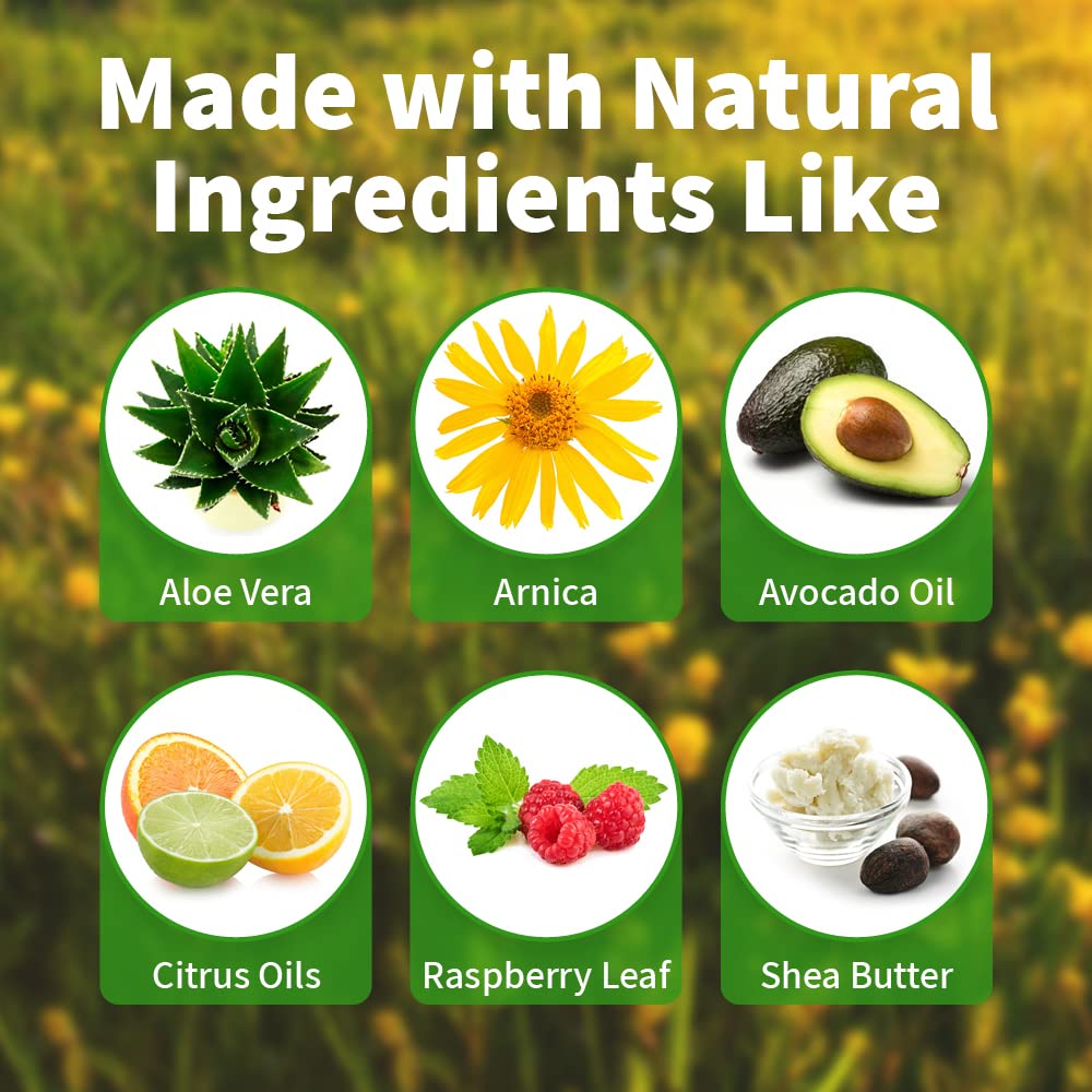 ChopSaver ingredients close-up with shea, mango, and arnica for natural care