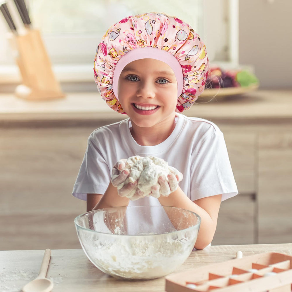 Choshion kid-friendly bonnet is hypoallergenic and gentle on sensitive scalps.