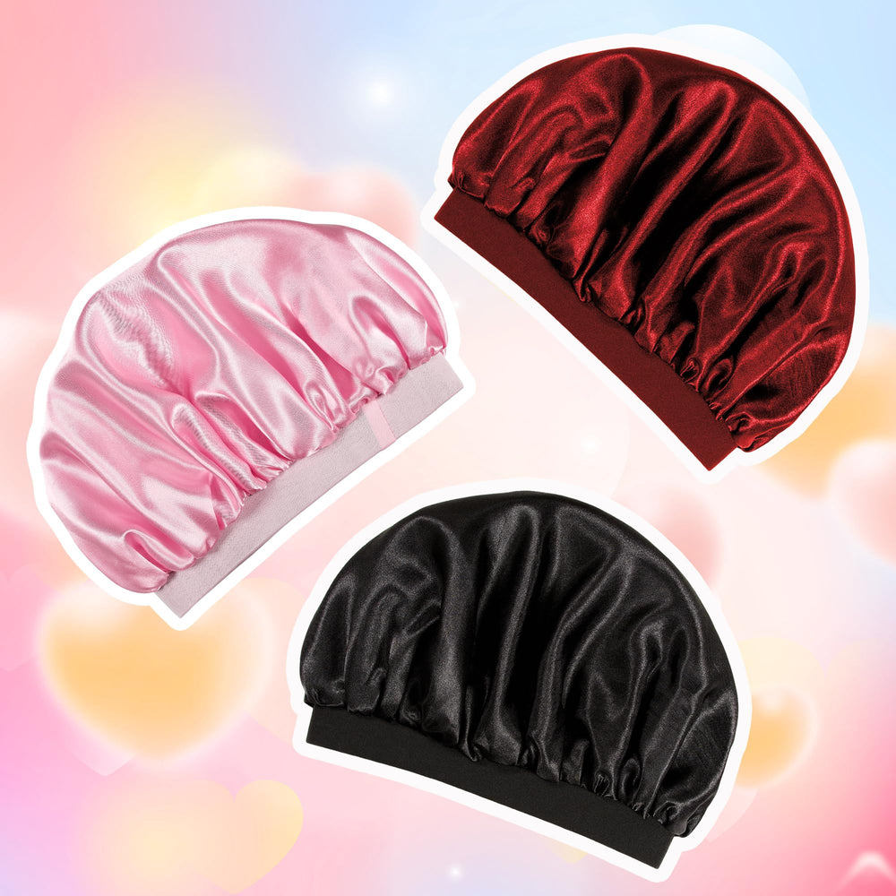 Choshion satin bonnet on child sleeping illustrates neat hairstyle preservation