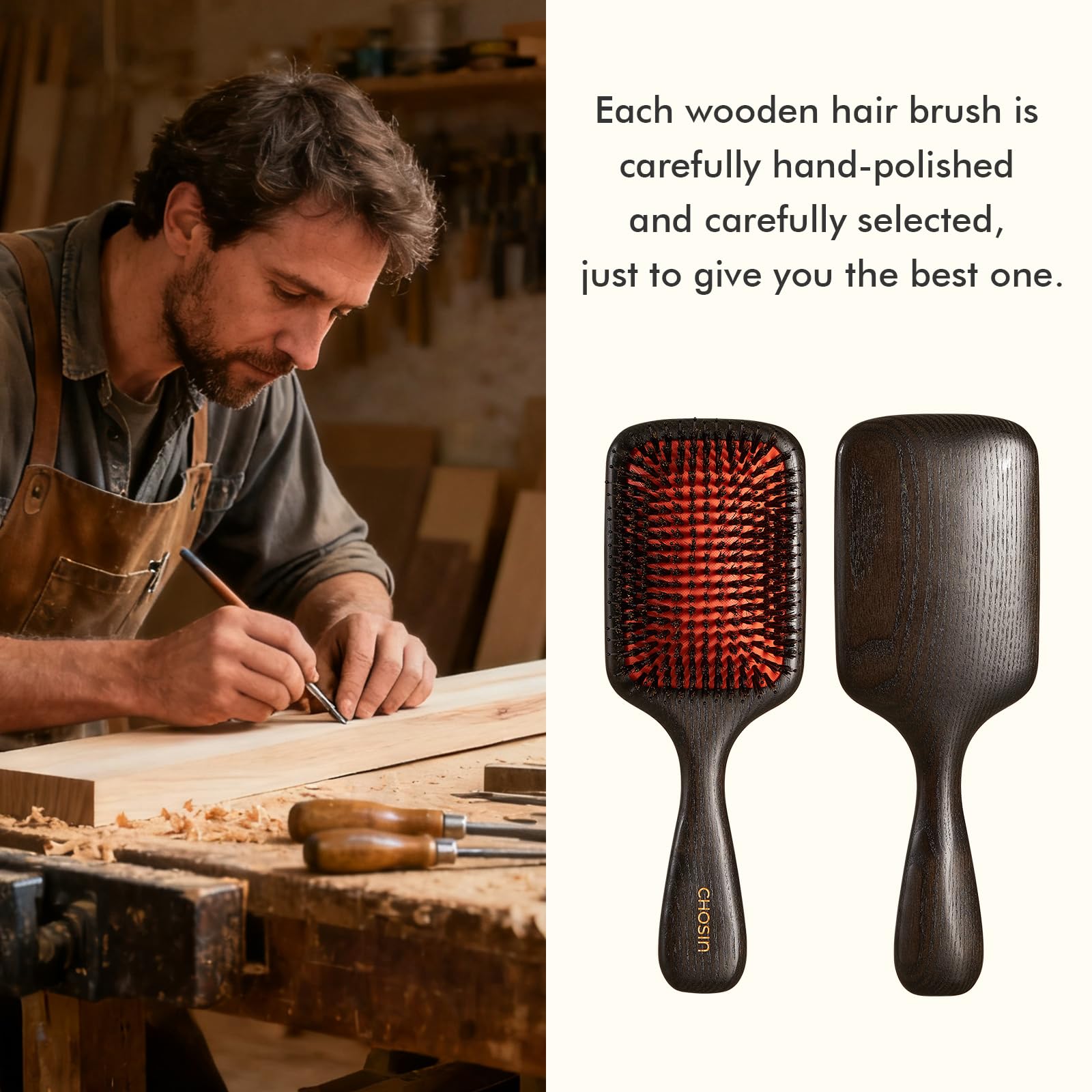 Suitable for all hair types including curls and wigs by CHOSIN