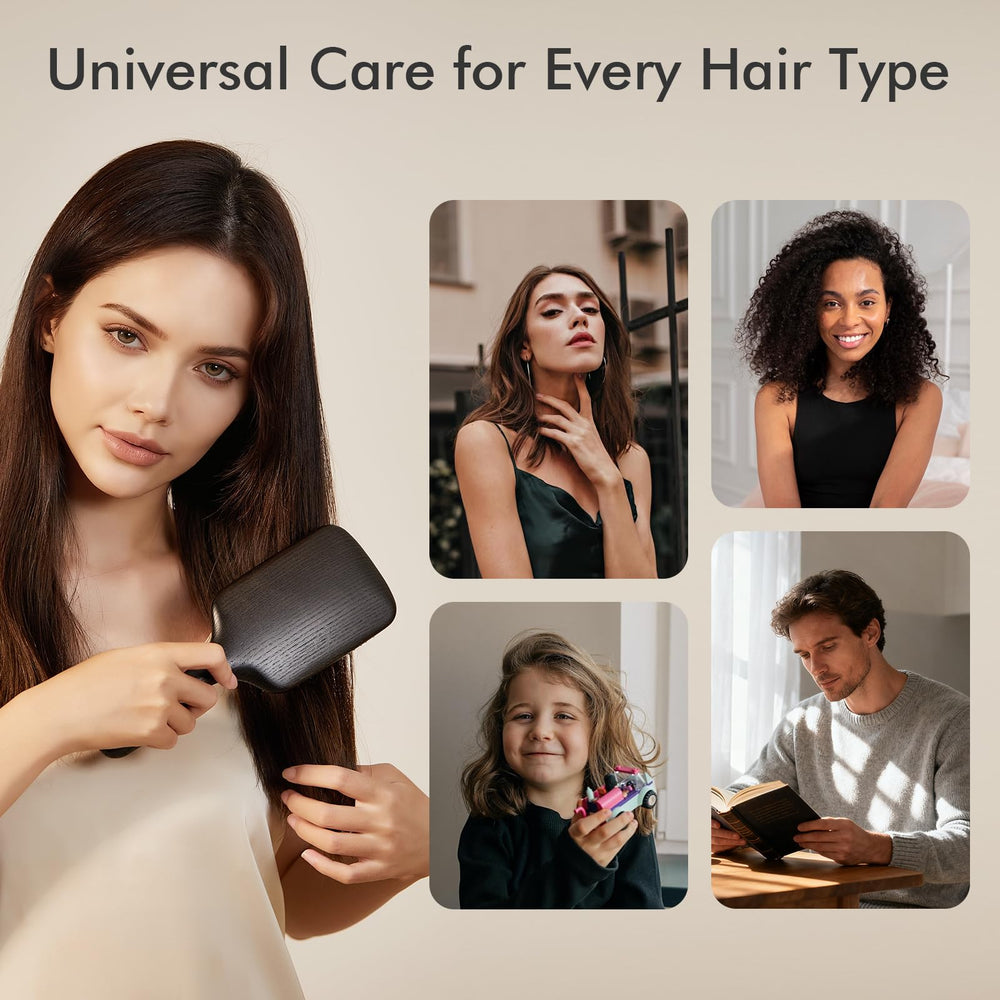 Daily massages promote scalp comfort and potential hair vitality with CHOSIN brush