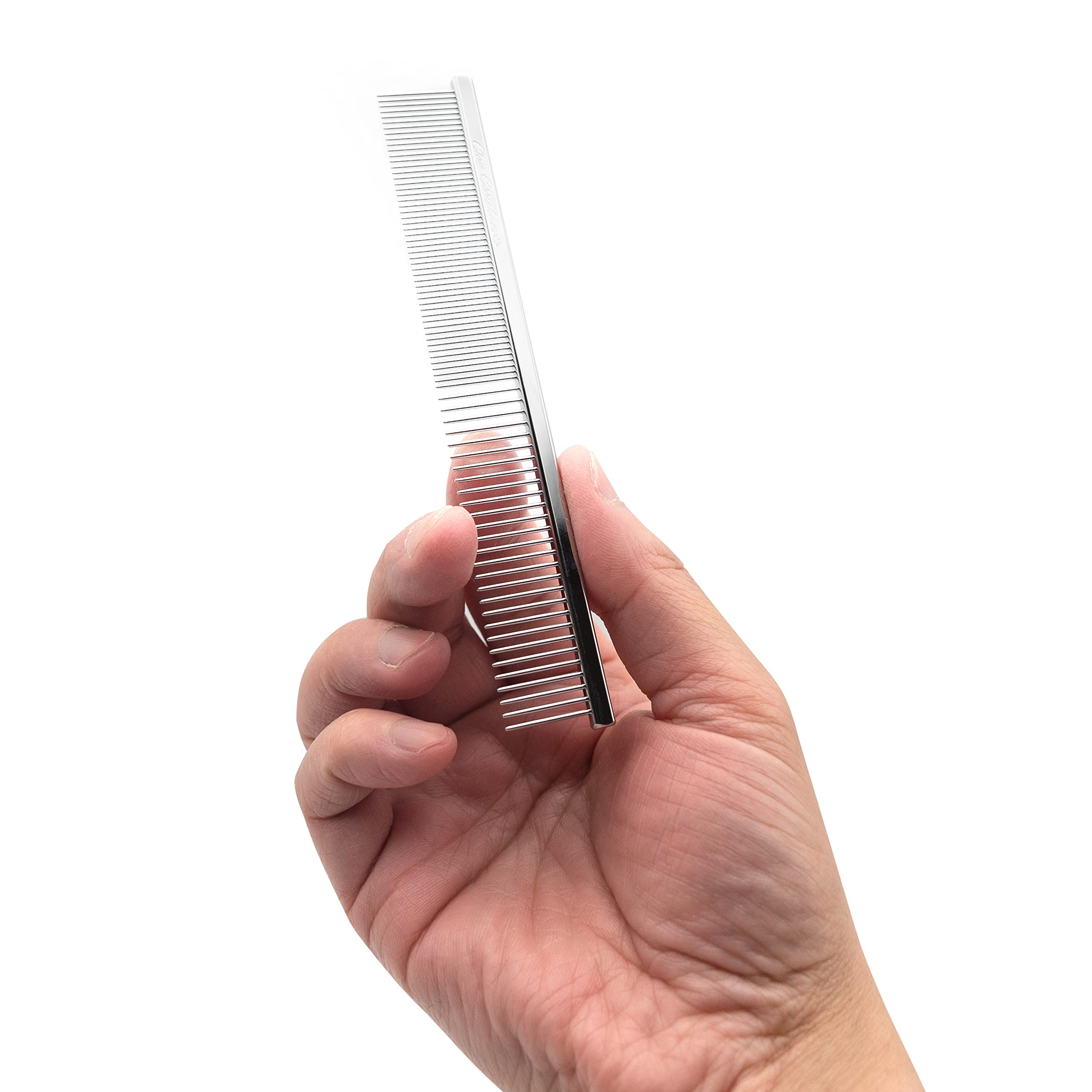 Chris Christensen Face and Feet Buttercomb teeth close-up for gentle detangling