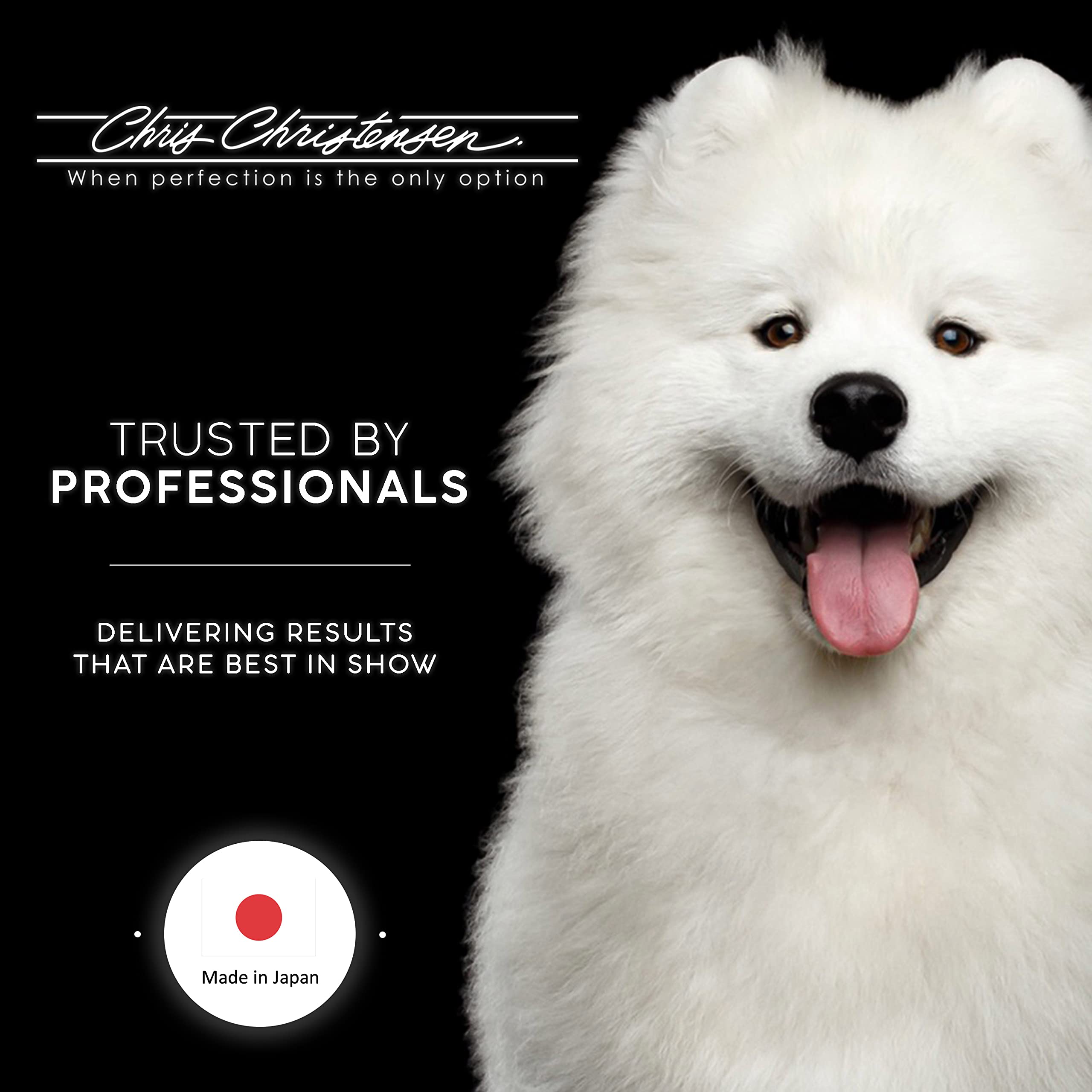Chris Christensen Face and Feet Buttercomb around a toy breed's ears and paws