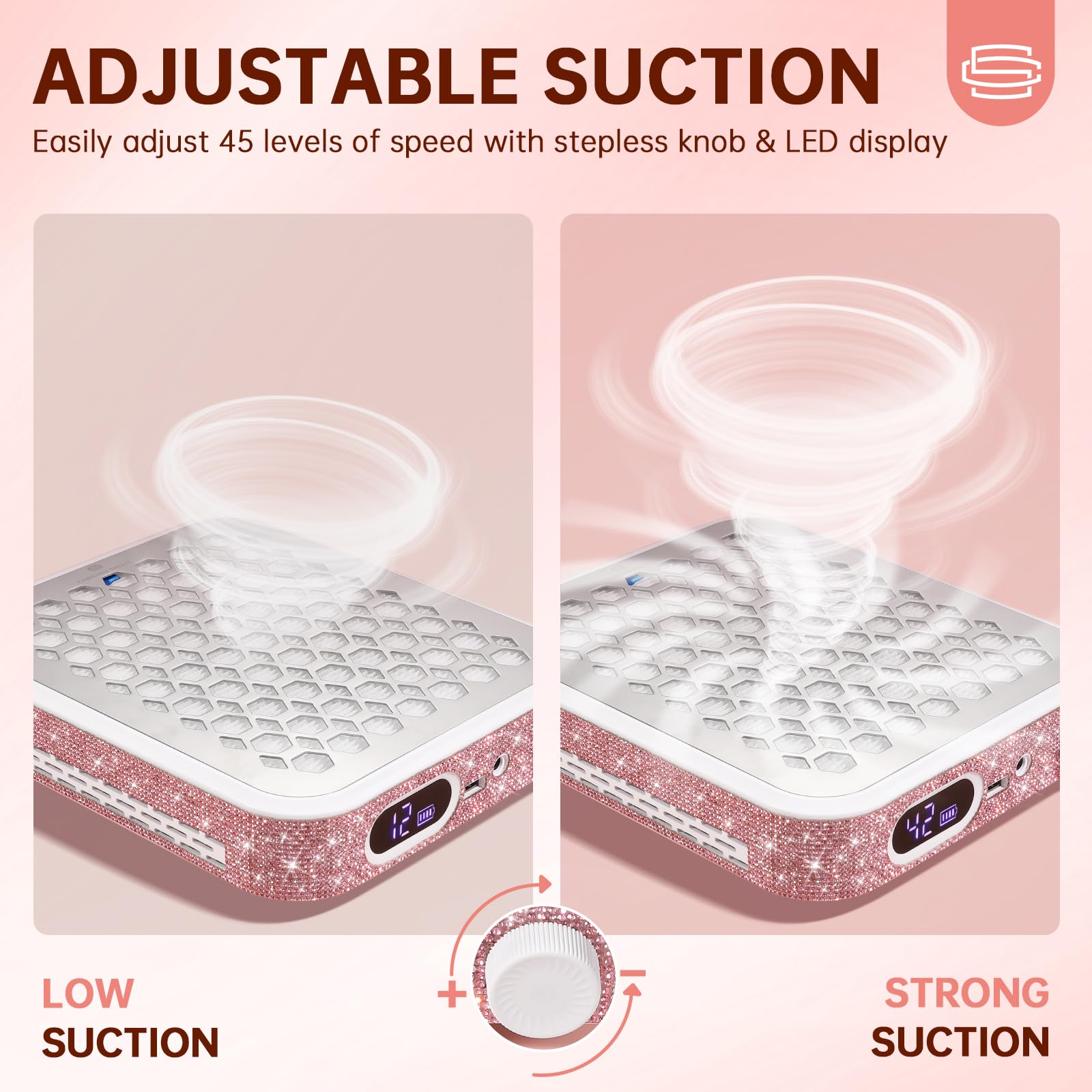 Christine Shelly Nail Dust Collector bottom heat dissipation design prevents overheating