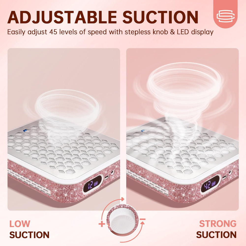 Christine Shelly Nail Dust Collector bottom heat dissipation design prevents overheating
