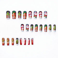 Christmas Press on Nails winter holiday collection captures seasonal style for events.
