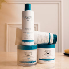 Christophe Robin 75ml packaging shot signals vegan, cruelty-free hair care.