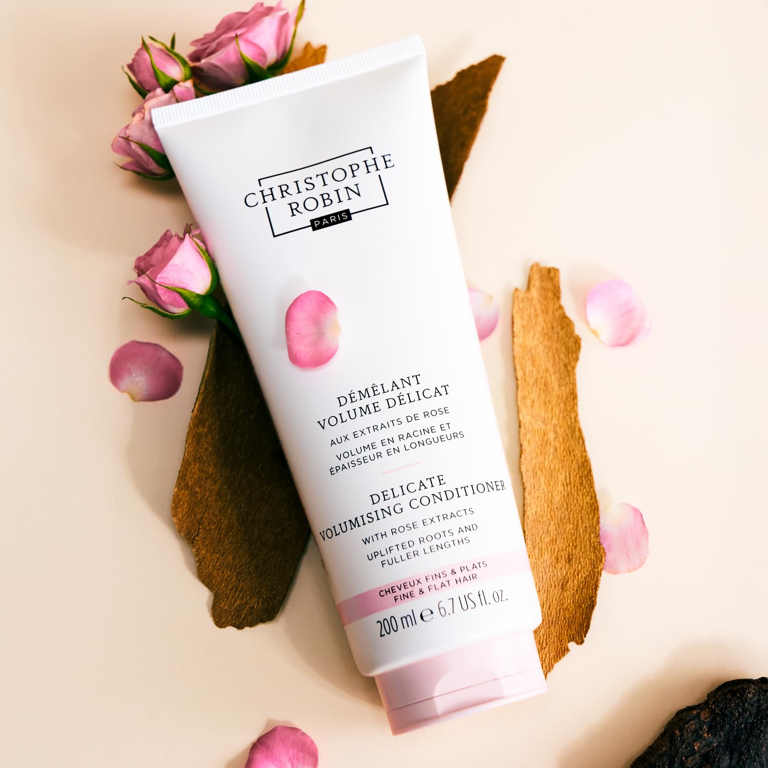 Christophe Robin Delicate Volumizing Conditioner creamy texture promises lightweight conditioning and detangling ease