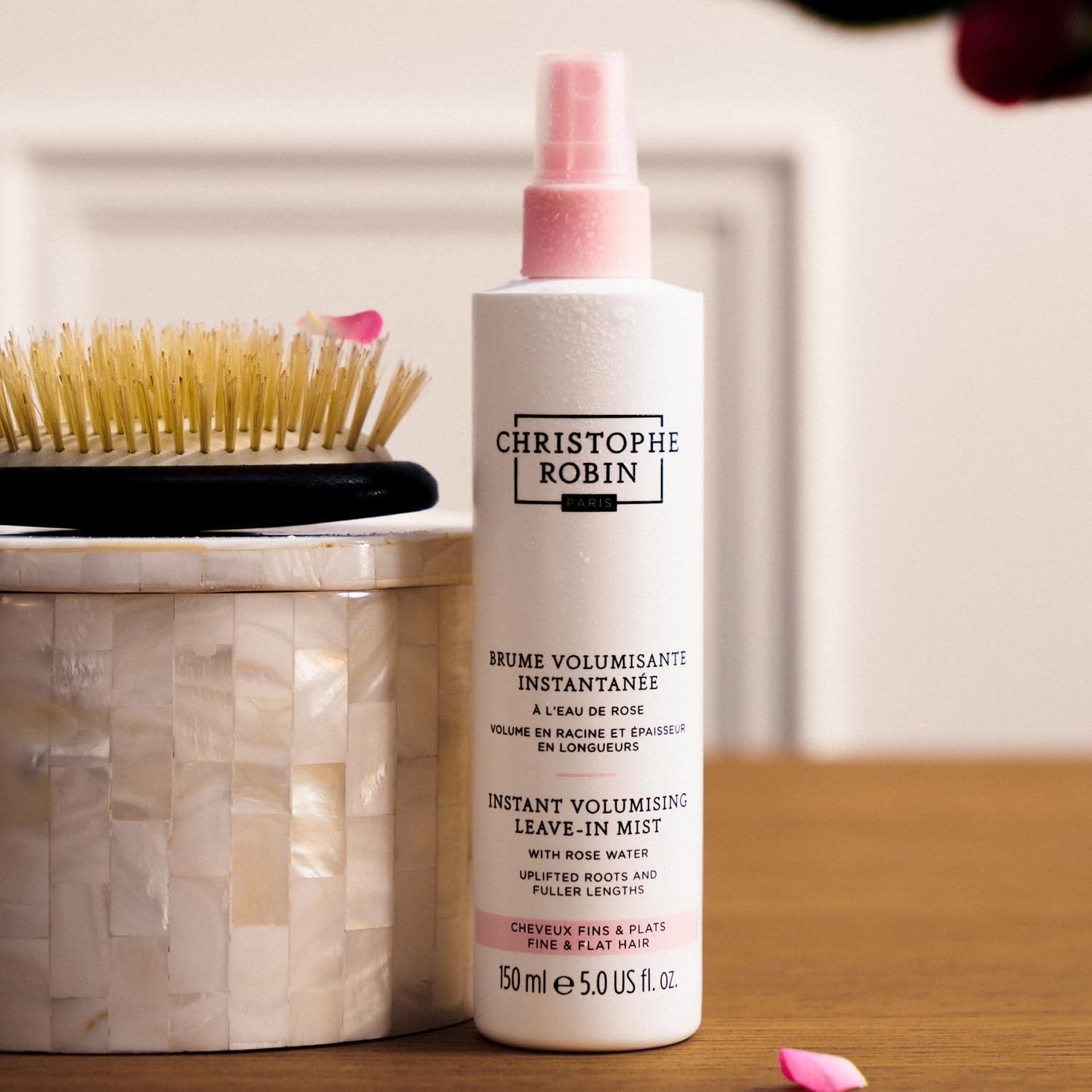 Christophe Robin vegan cruelty-free label supports ethical hair care.