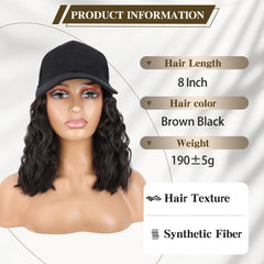 CHRSHN hat wig adjustable buckle ensures a secure fit for most head shapes.