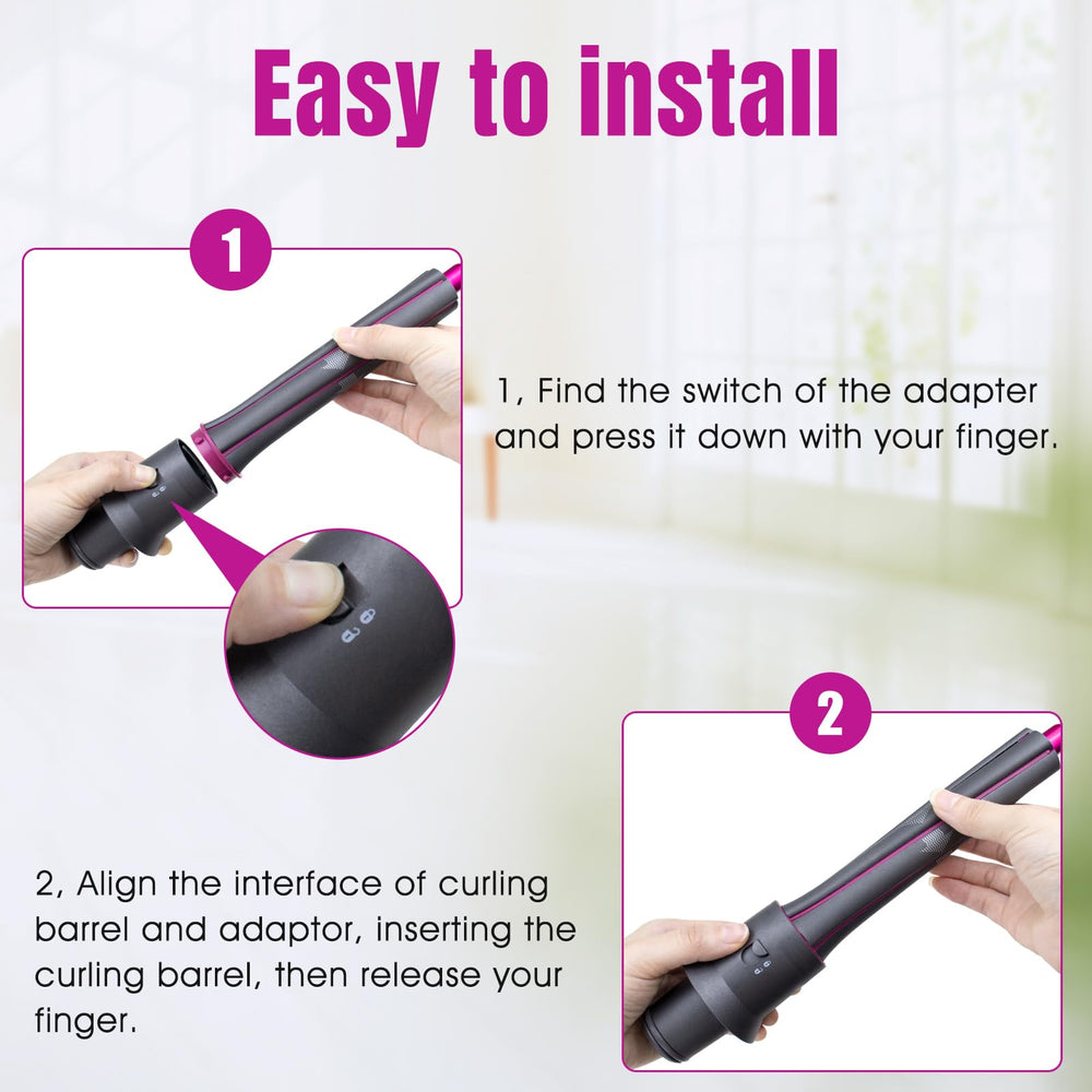 Chuancheng curling barrel with rotation options for flexible, even curls.